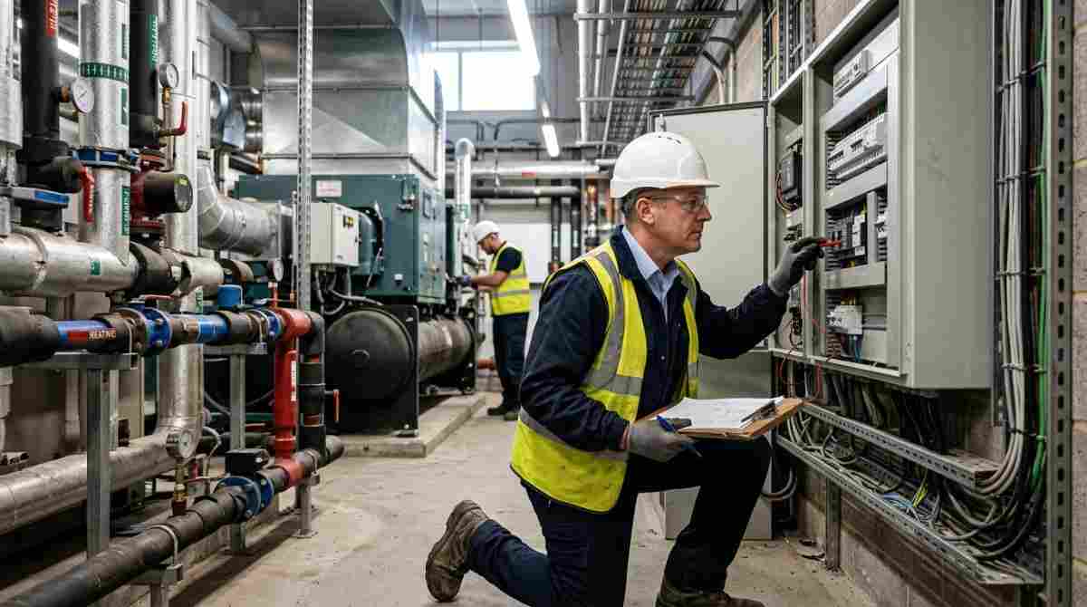 commercial HVAC mechanical systems affecting MEP services cost Wembley